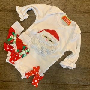 Baby Girl’s Santa Onesie 0-3m